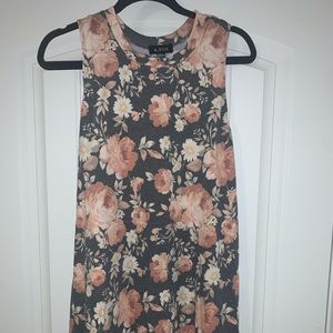 High neck mini dress